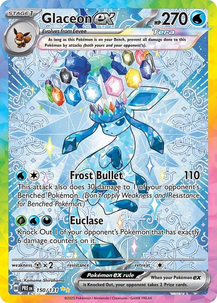 Glaceon ex (150/131) [Scarlet & Violet: Prismatic Evolutions] | Rock City Comics