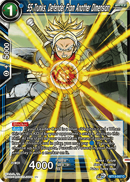 SS Trunks, Defender From Another Dimension (Common) (BT13-057) [Supreme Rivalry] | Rock City Comics