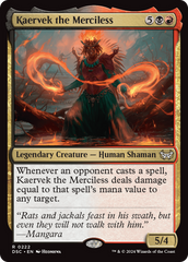 Kaervek the Merciless [Duskmourn: House of Horror Commander] | Rock City Comics