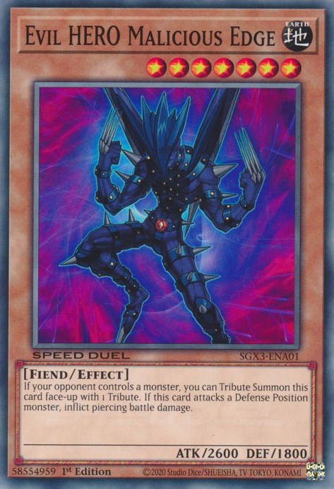 Evil HERO Malicious Edge [SGX3-ENA01] Common | Rock City Comics