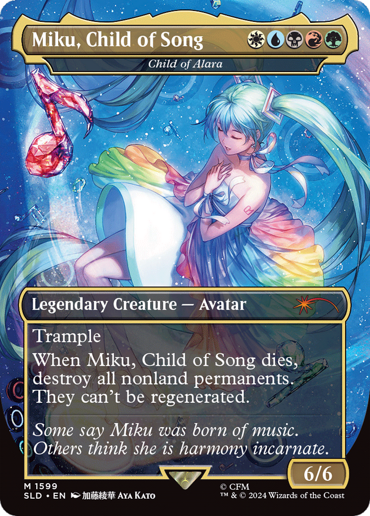 Miku, Child of Song - Child of Alara (Rainbow Foil) [Secret Lair Drop Series] | Rock City Comics