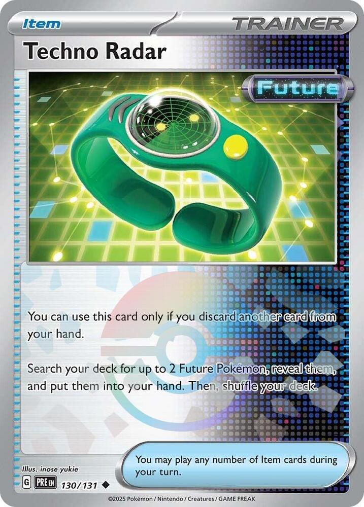 Techno Radar (130/131) (Poke Ball Pattern) [Scarlet & Violet: Prismatic Evolutions] | Rock City Comics