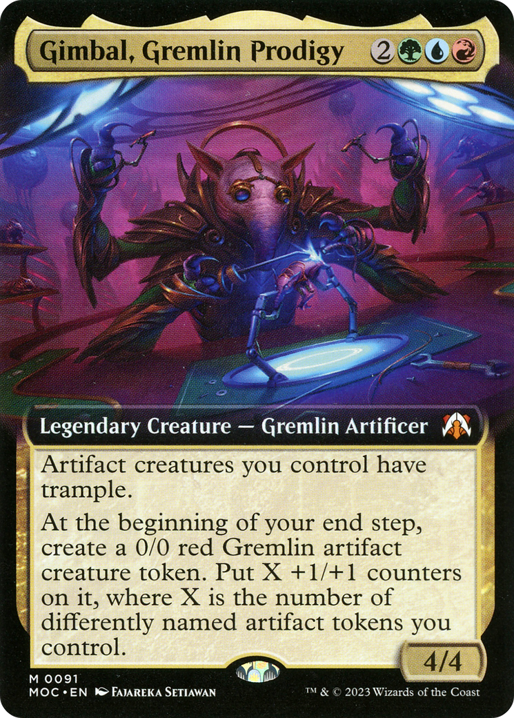 Gimbal, Gremlin Prodigy (Extended Art) [March of the Machine Commander] | Rock City Comics