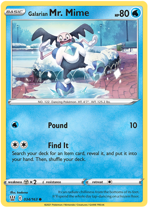 Galarian Mr. Mime (034/163) [Sword & Shield: Battle Styles] | Rock City Comics