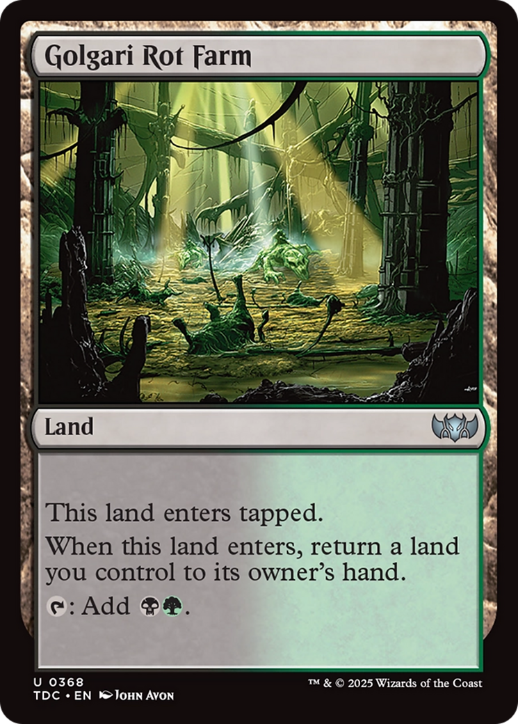 Golgari Rot Farm [Tarkir: Dragonstorm Commander] | Rock City Comics