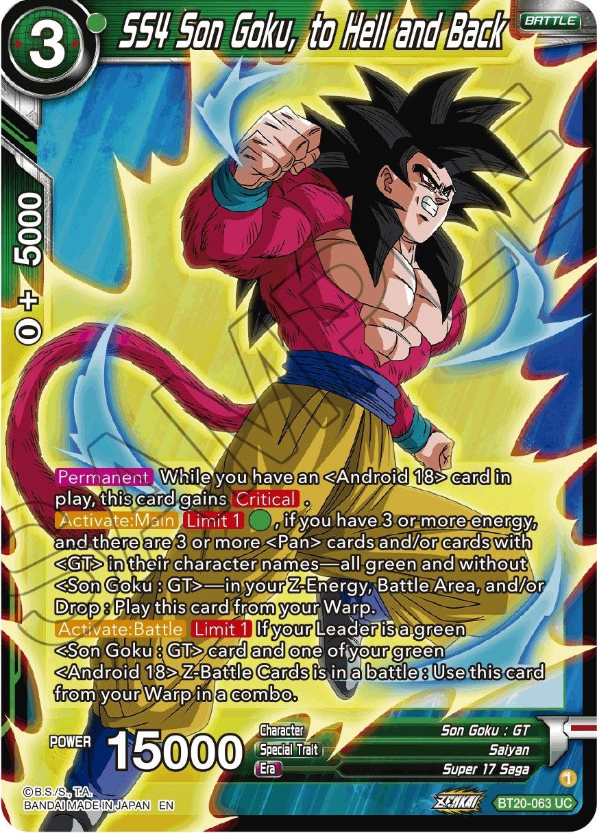 SS4 Son Goku, to Hell and Back (BT20-063) [Power Absorbed] | Rock City Comics