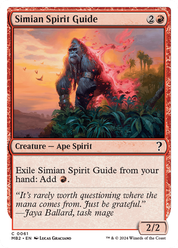 Simian Spirit Guide (White Border) [Mystery Booster 2] | Rock City Comics