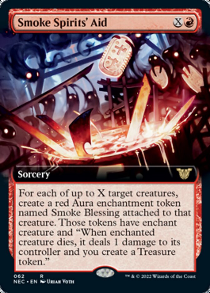 Smoke Spirits' Aid (Extended Art) [Kamigawa: Neon Dynasty Commander] | Rock City Comics