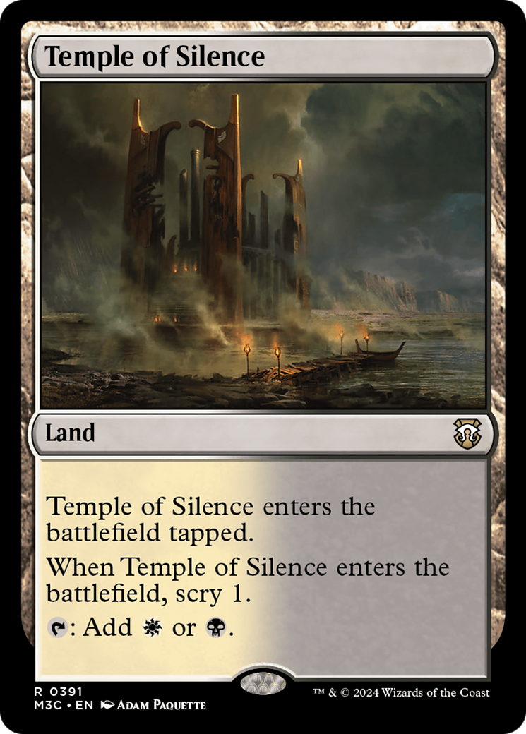 Temple of Silence (Ripple Foil) [Modern Horizons 3 Commander] | Rock City Comics