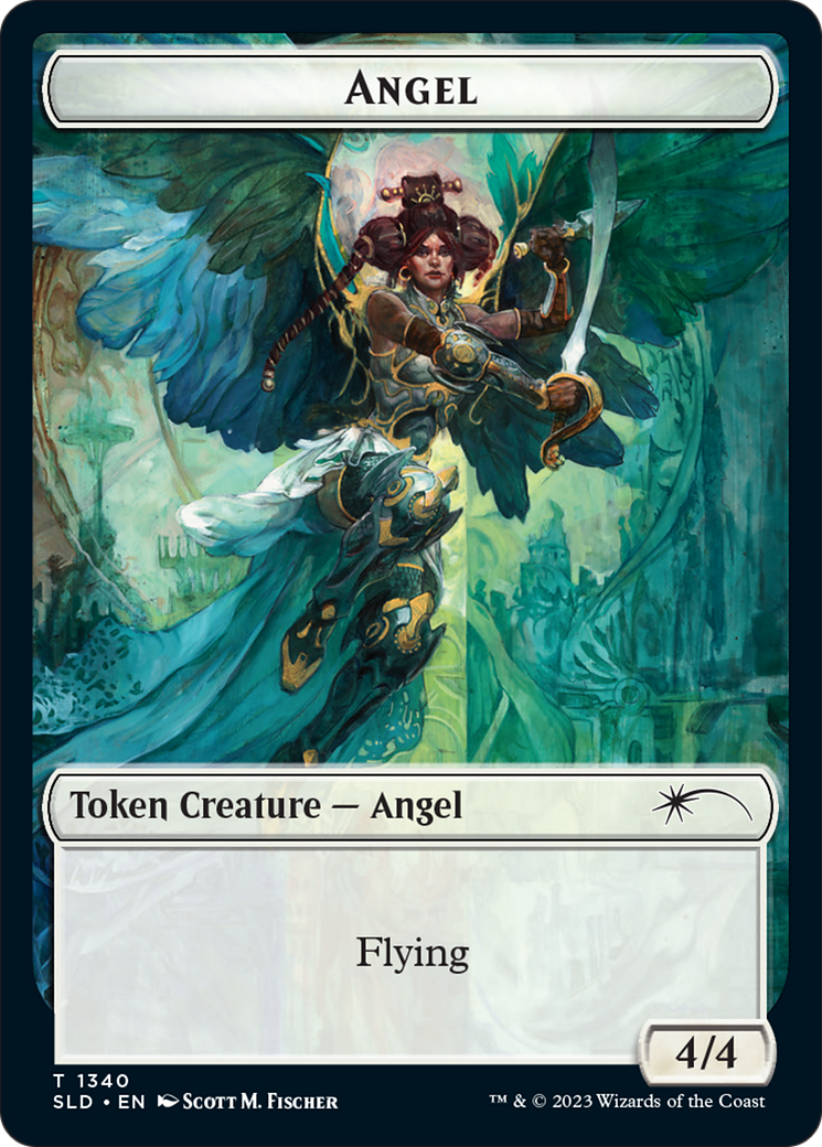 Angel (SLD) // Soldier (GRN) Double-Sided Token [Secret Lair: Angels Tokens] | Rock City Comics