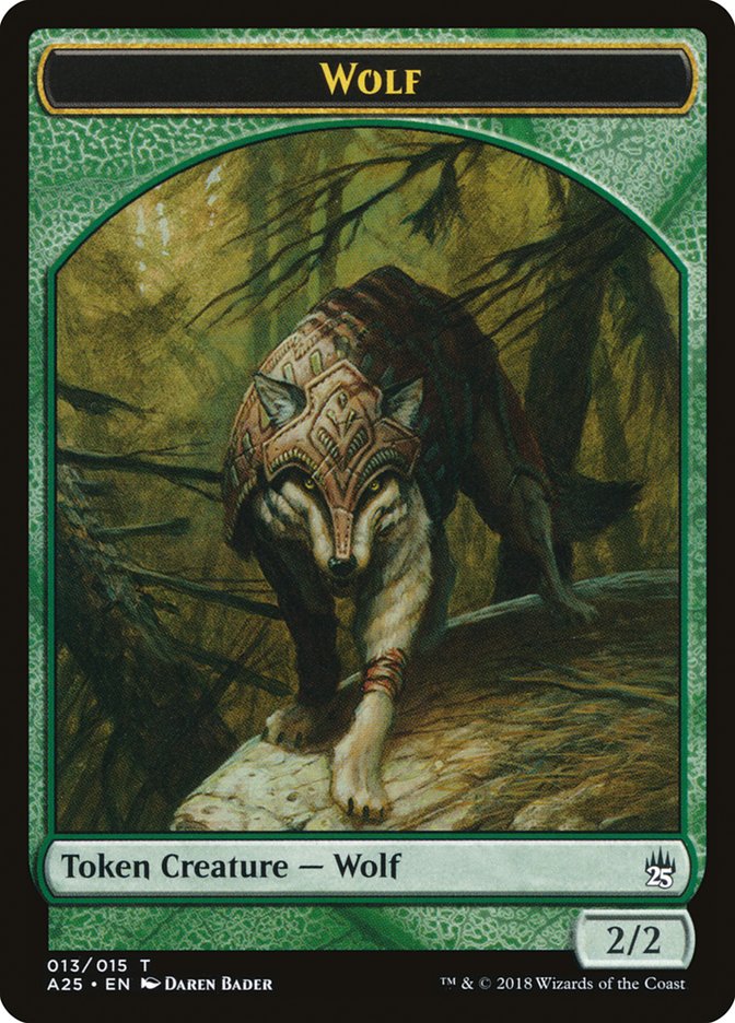 Wolf Token [Masters 25 Tokens] | Rock City Comics