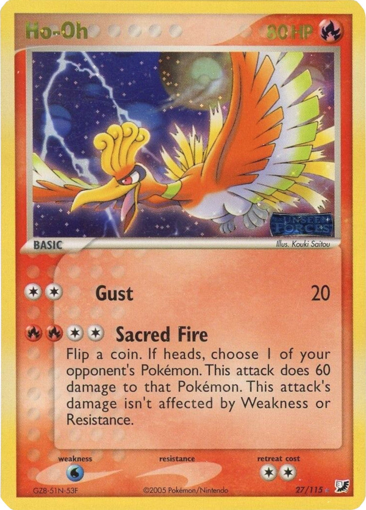 Ho-Oh (27/115) (Stamped) [EX: Unseen Forces] | Rock City Comics