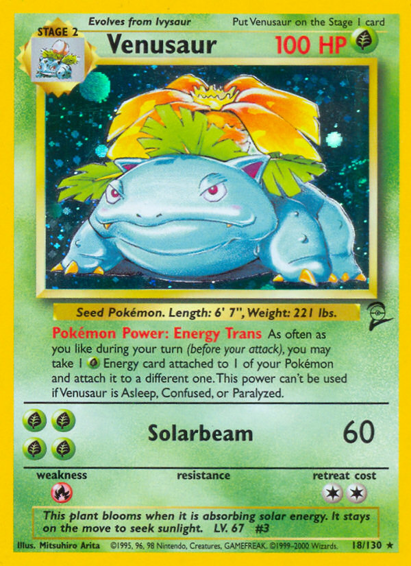 Venusaur (18/130) [Base Set 2] | Rock City Comics