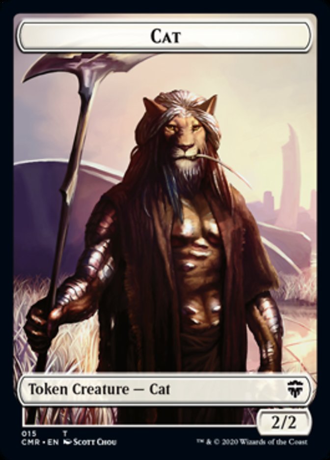 Cat // Soldier Double-Sided Token [Commander Legends Tokens] | Rock City Comics