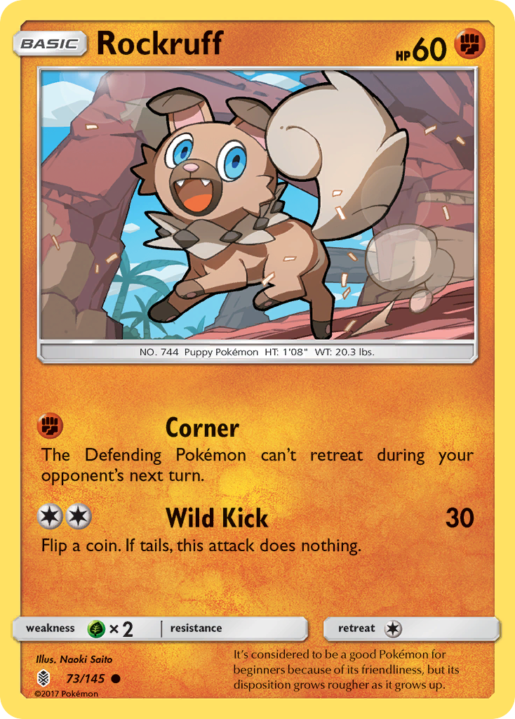 Rockruff (73/145) [Sun & Moon: Guardians Rising] | Rock City Comics