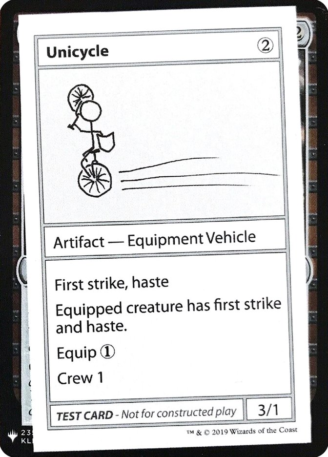 Unicycle [Mystery Booster Playtest Cards] | Rock City Comics