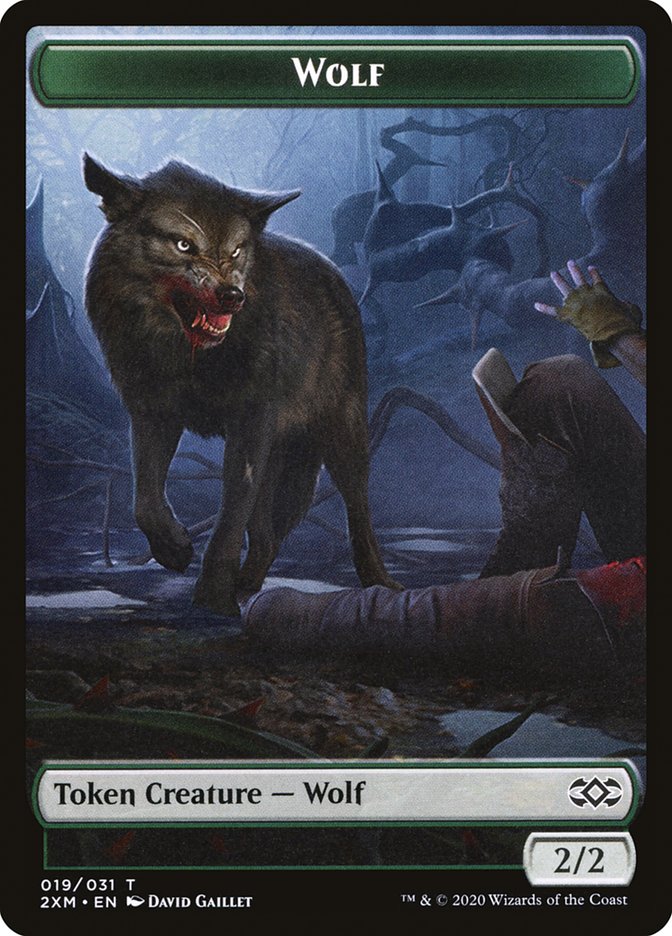 Copy // Wolf Double-Sided Token [Double Masters Tokens] | Rock City Comics