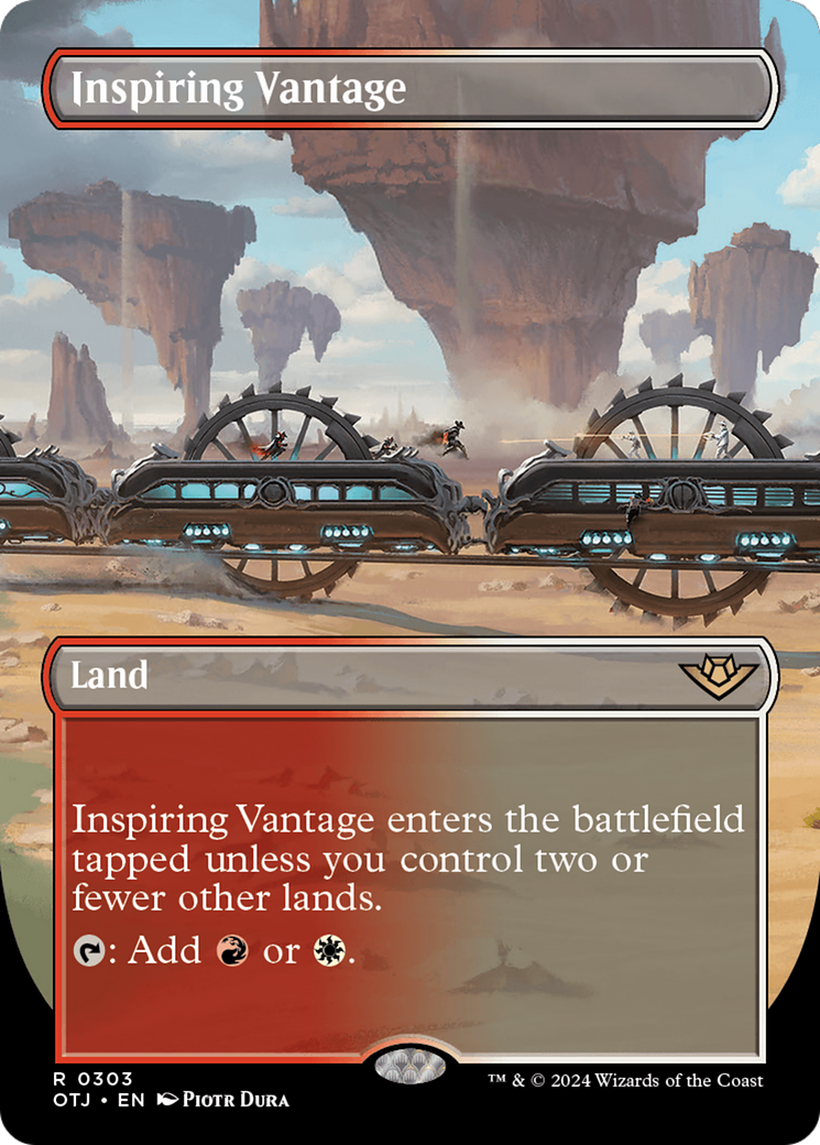 Inspiring Vantage (Borderless) [Outlaws of Thunder Junction] | Rock City Comics
