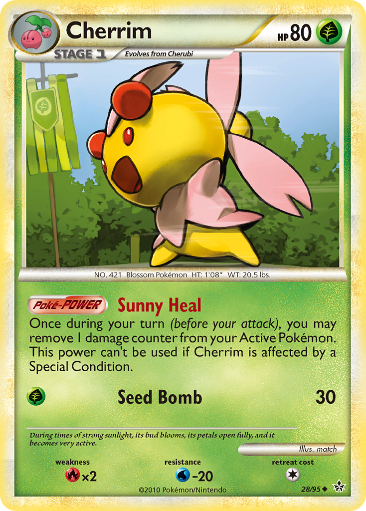 Cherrim (28/95) [HeartGold & SoulSilver: Unleashed] | Rock City Comics