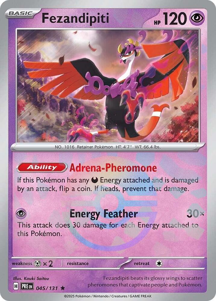 Fezandipiti (045/131) (Poke Ball Pattern) [Scarlet & Violet: Prismatic Evolutions] | Rock City Comics