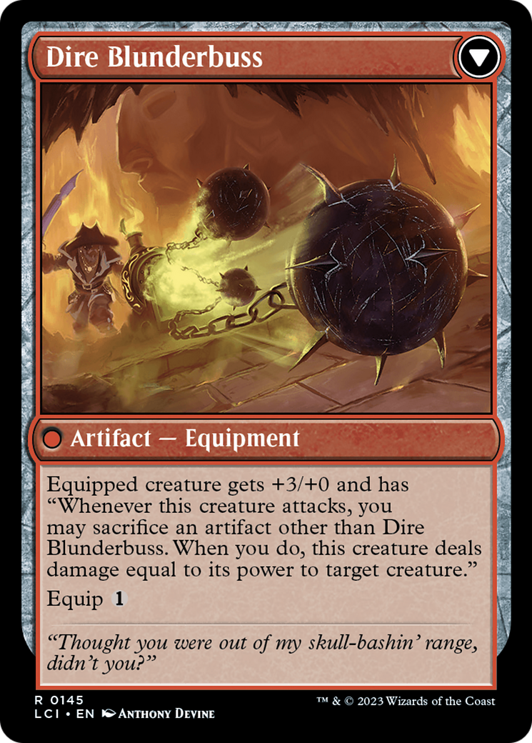 Dire Flail // Dire Blunderbuss [The Lost Caverns of Ixalan Prerelease Cards] | Rock City Comics