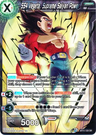 SS4 Vegeta, Supreme Saiyan Power (BT11-124) [Vermilion Bloodline 2nd Edition] | Rock City Comics