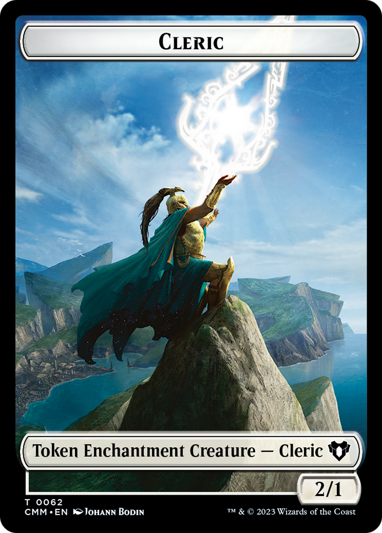 Elf Warrior // Cleric Double-Sided Token [Commander Masters Tokens] | Rock City Comics