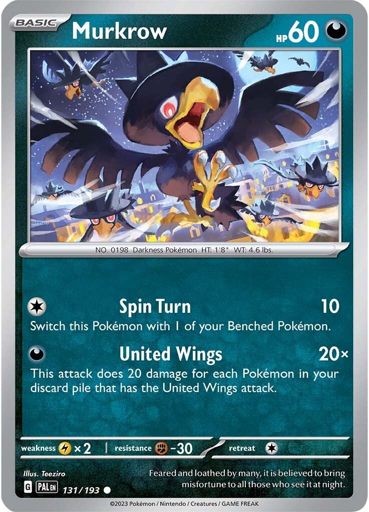 Murkrow (131/193) [Scarlet & Violet: Paldea Evolved] | Rock City Comics