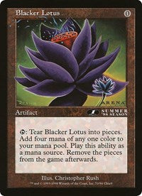 Blacker Lotus (Oversized) [Oversize Cards] | Rock City Comics