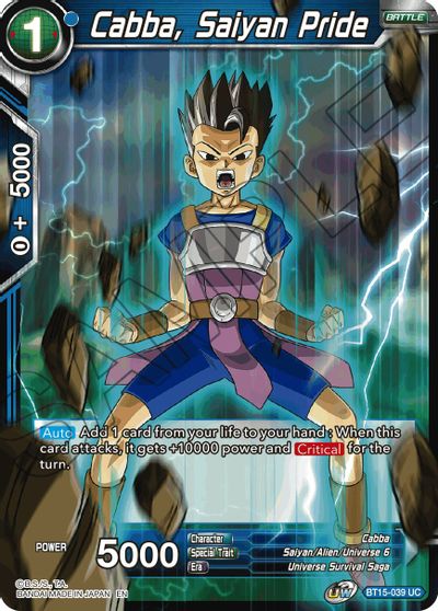 Cabba, Saiyan Pride (BT15-039) [Saiyan Showdown] | Rock City Comics
