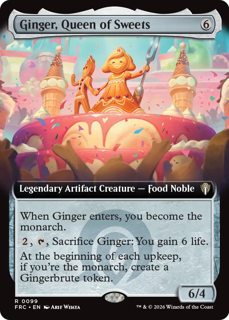Ginger, Queen of Sweets (Extended Art) [Reality Fracture Commander] | Rock City Comics