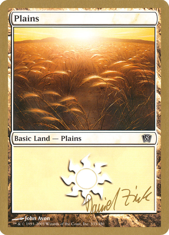 Plains (dz333) (Daniel Zink) [World Championship Decks 2003] | Rock City Comics