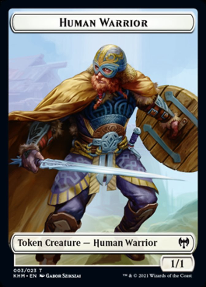 Human Warrior Token [Kaldheim Tokens] | Rock City Comics