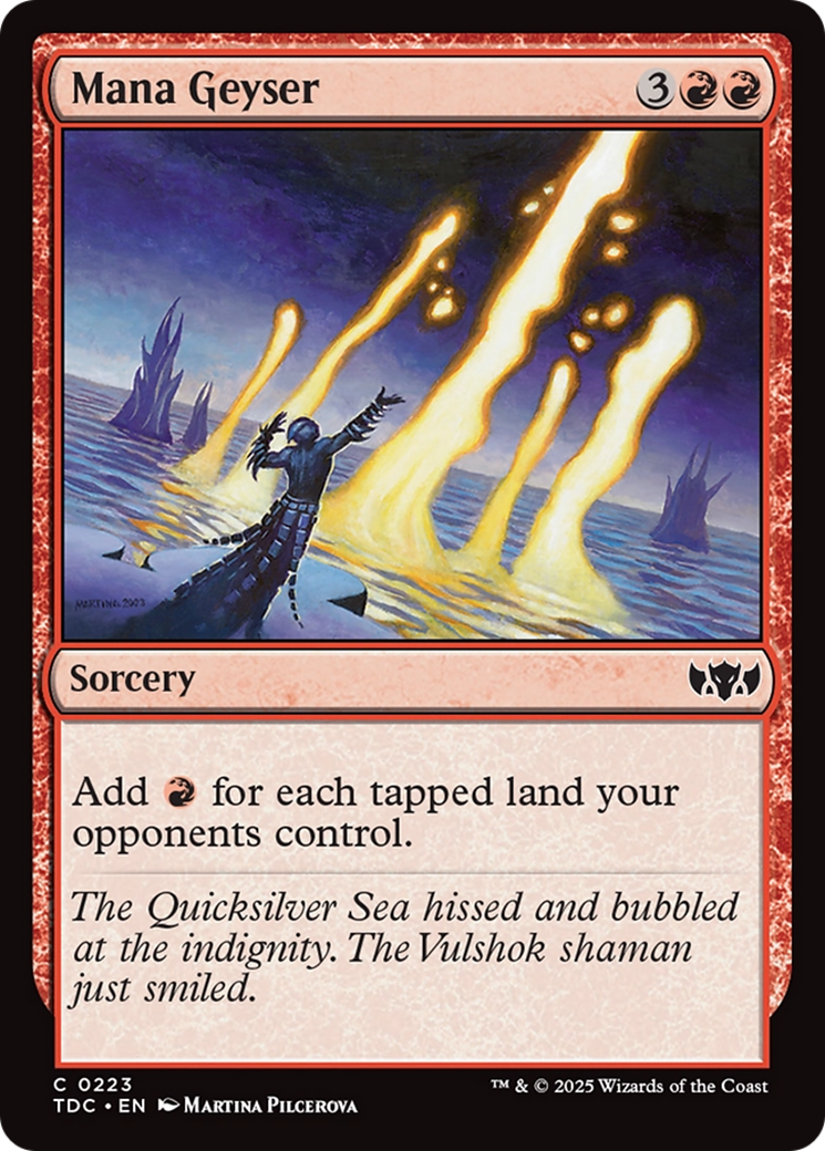 Mana Geyser [Tarkir: Dragonstorm Commander] | Rock City Comics