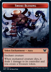 Smoke Blessing // Goblin Double-Sided Token [Kamigawa: Neon Dynasty Commander Tokens] | Rock City Comics