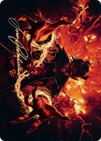 Tibalt's Trickery Art Card (Gold-Stamped Signature) [Kaldheim Art Series] | Rock City Comics