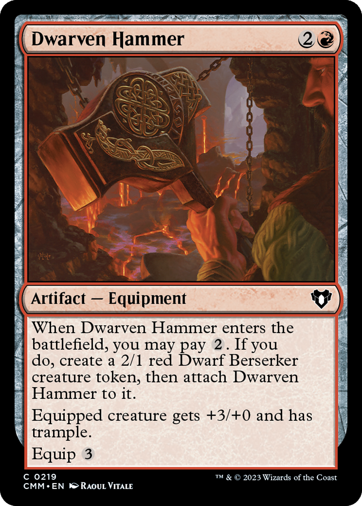 Dwarven Hammer [Commander Masters] | Rock City Comics