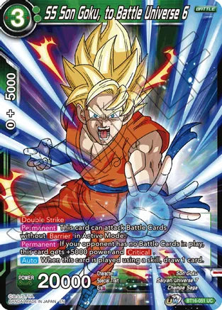 SS Son Goku, to Battle Universe 6 (BT16-051) [Realm of the Gods] | Rock City Comics