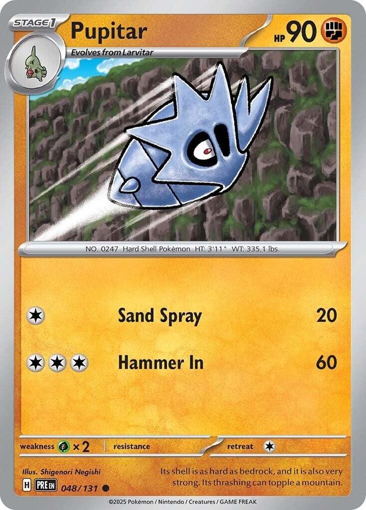 Pupitar (048/131) [Scarlet & Violet: Prismatic Evolutions] | Rock City Comics