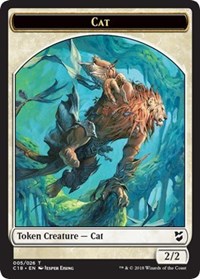 Cat // Soldier Double-Sided Token [Commander 2018 Tokens] | Rock City Comics