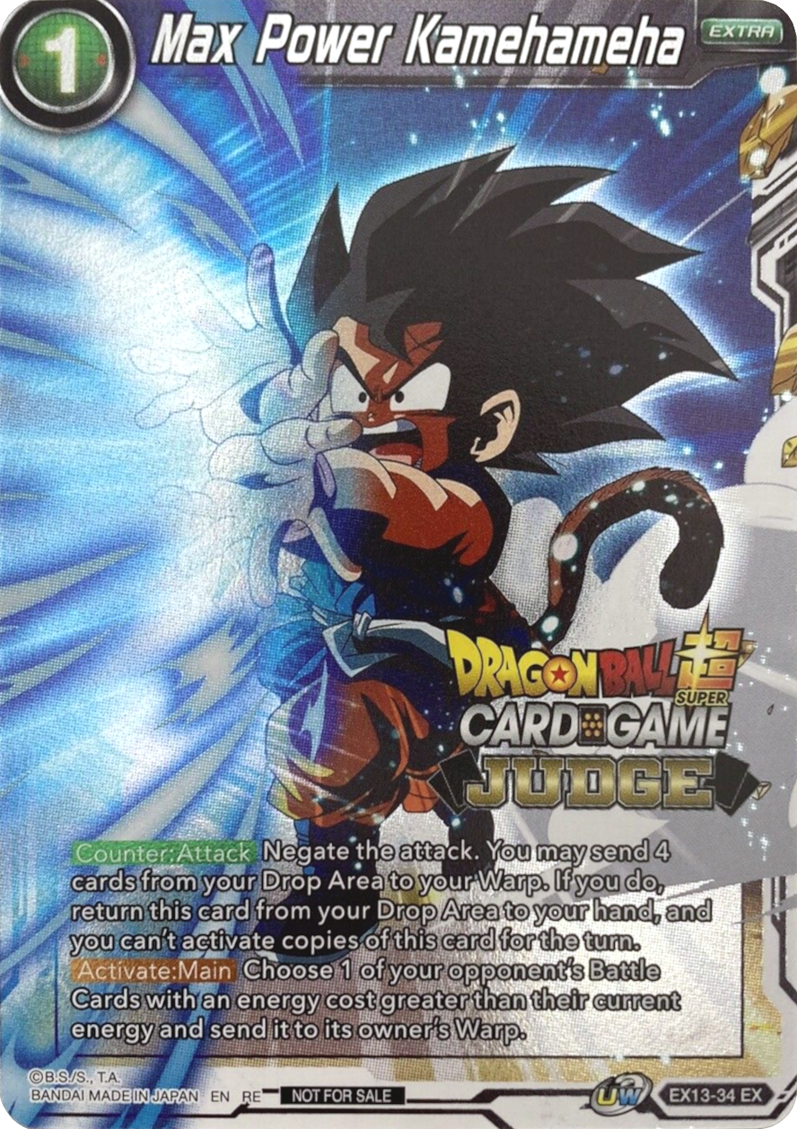 Max Power Kamehameha (Judge) (EX13-34) [Tournament Promotion Cards] | Rock City Comics