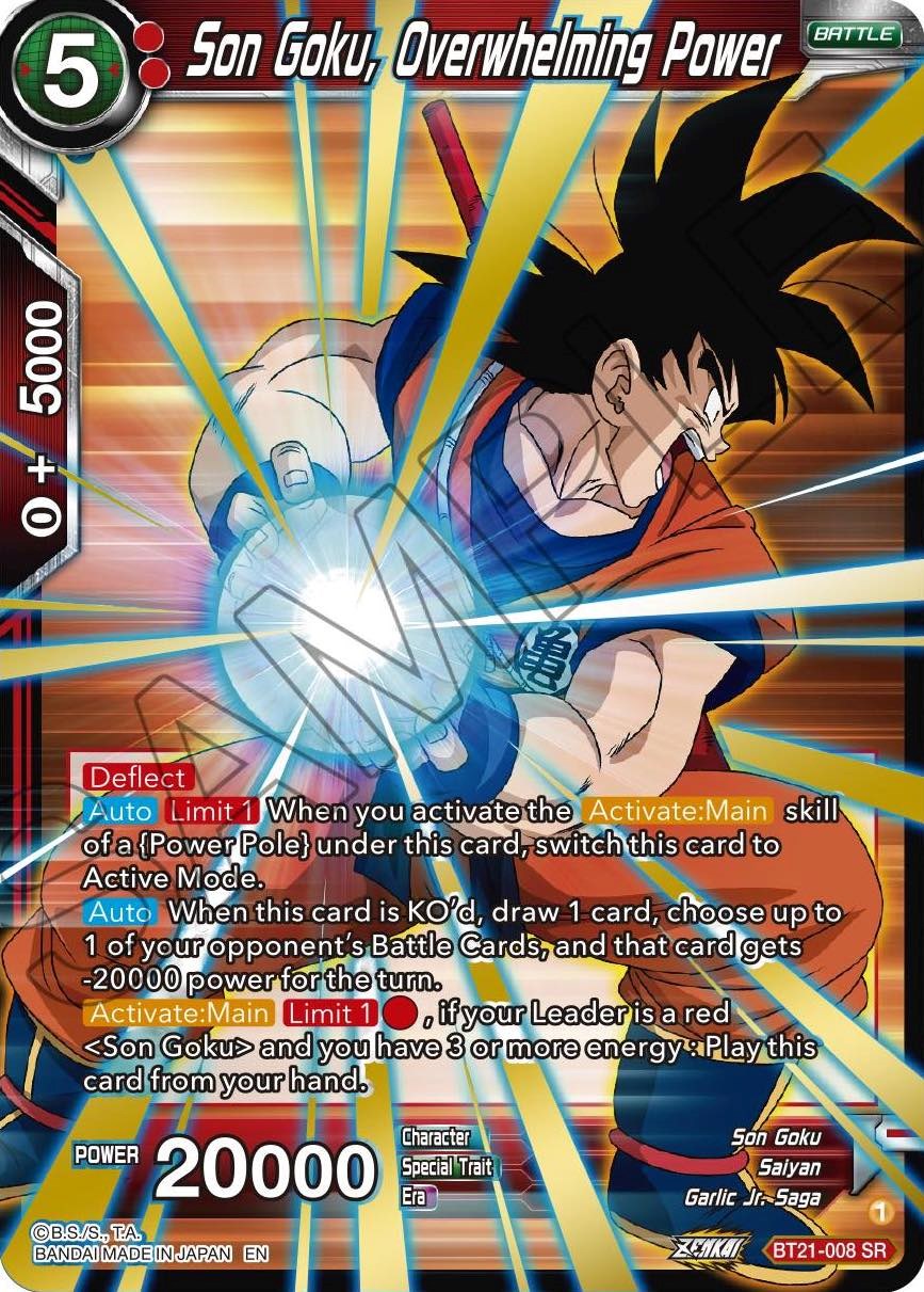 Son Goku, Overwhelming Power (BT21-008) [Wild Resurgence] | Rock City Comics