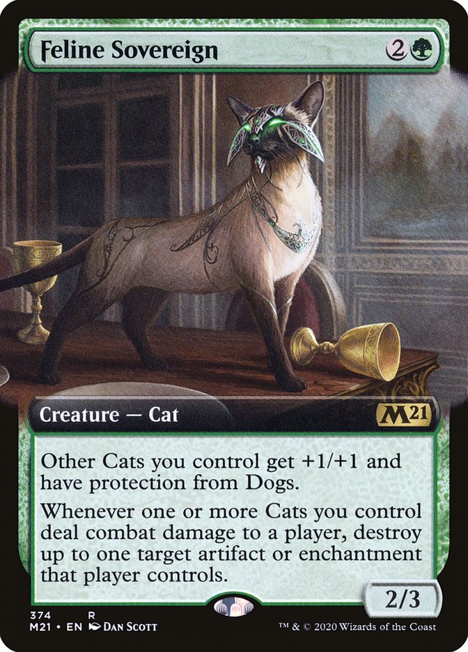 Feline Sovereign (Extended Art) [Core Set 2021] | Rock City Comics