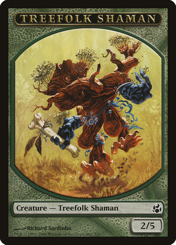 Treefolk Shaman Token [Morningtide Tokens] | Rock City Comics