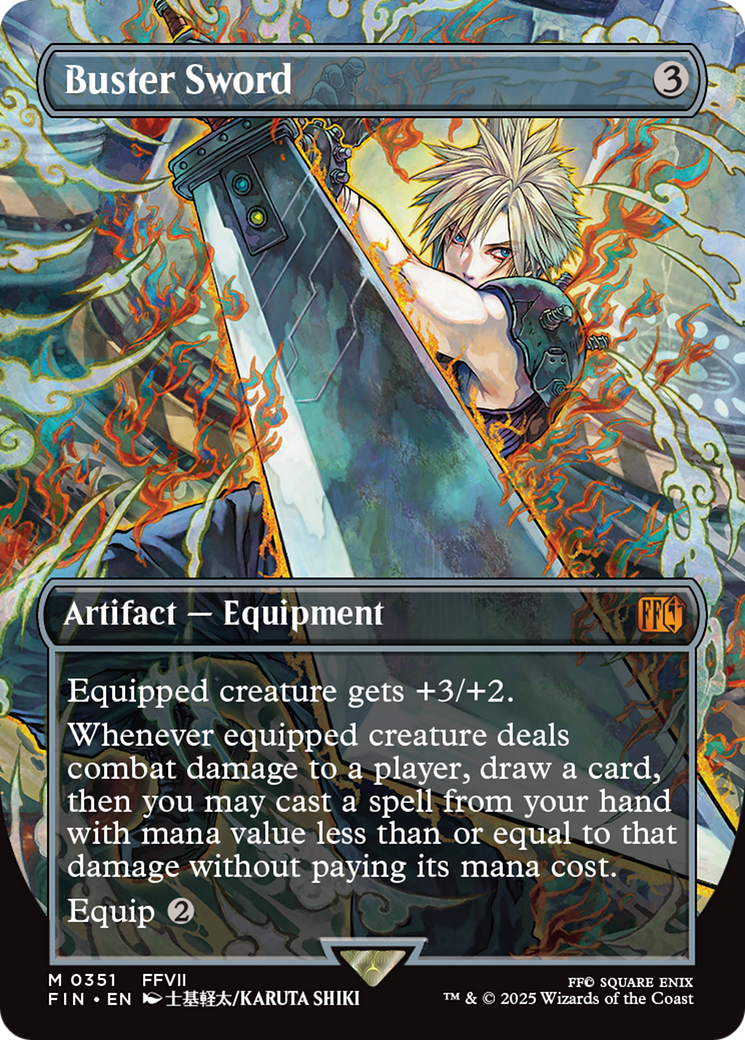 Buster Sword (Borderless) [FINAL FANTASY] | Rock City Comics