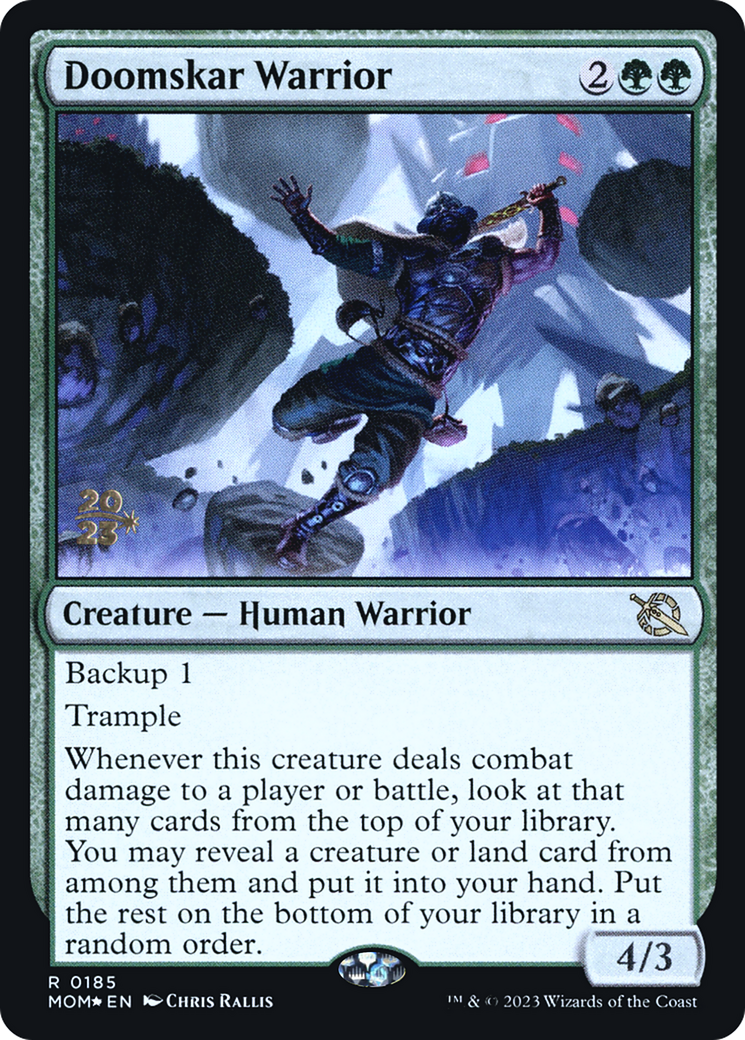 Doomskar Warrior [March of the Machine Prerelease Promos] | Rock City Comics