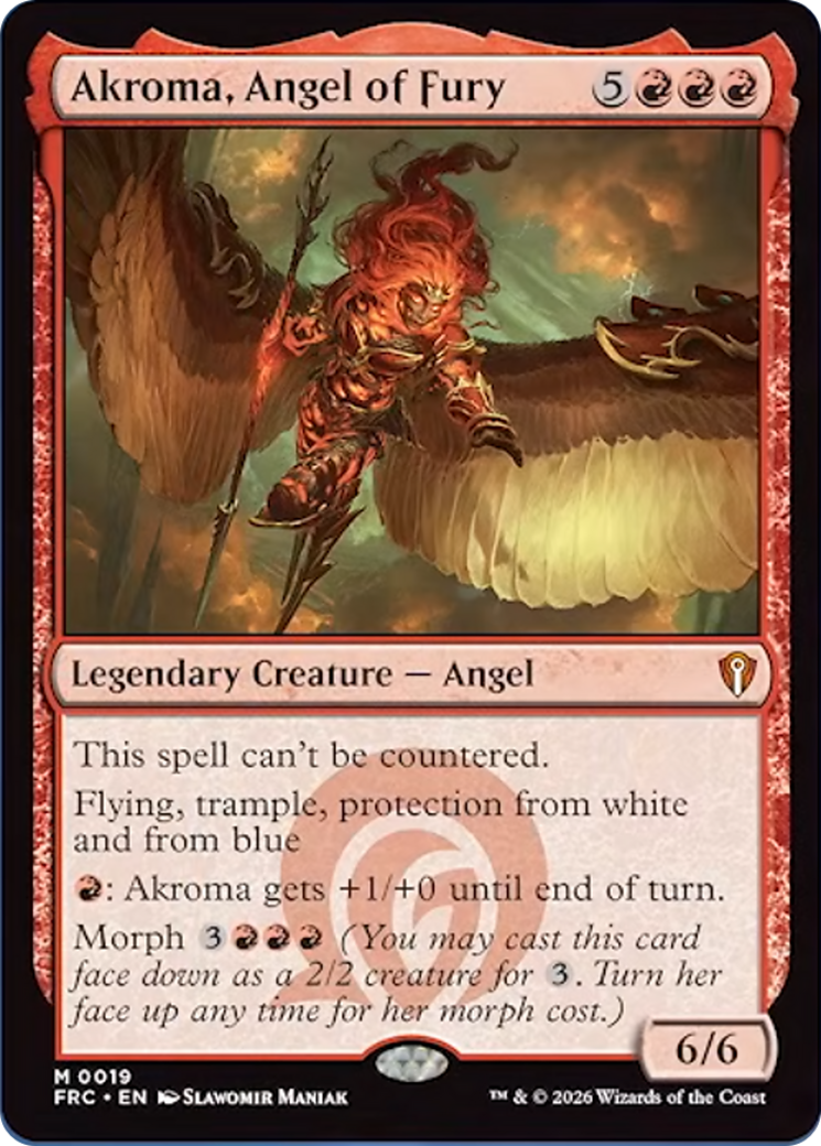 Akroma, Angel of Fury [Reality Fracture Commander] | Rock City Comics