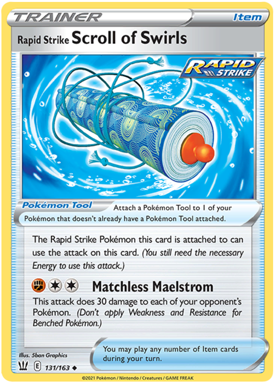 Rapid Strike Scroll of Swirls (131/163) [Sword & Shield: Battle Styles] | Rock City Comics