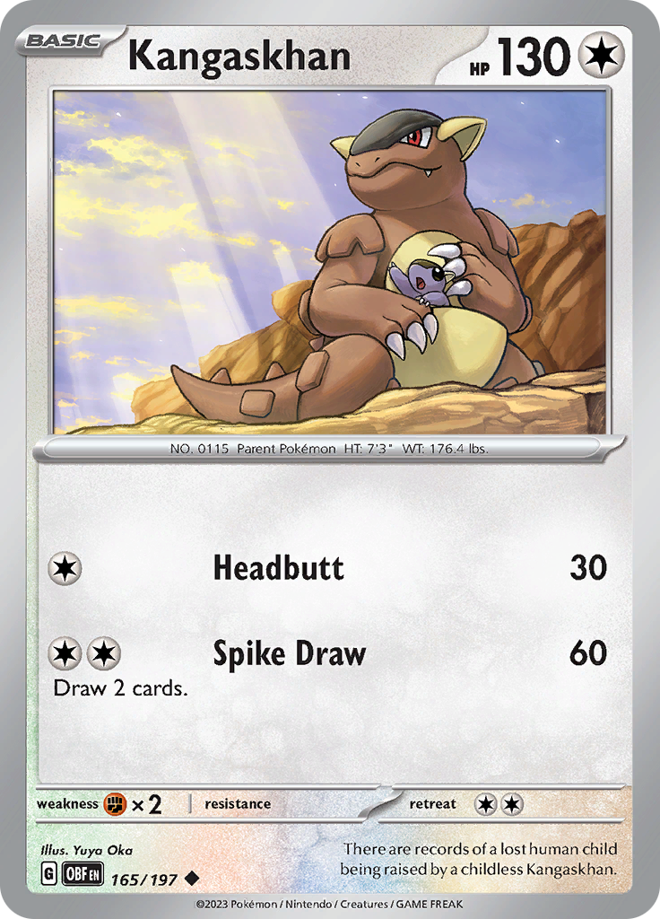 Kangaskhan (165/197) [Scarlet & Violet: Obsidian Flames] | Rock City Comics