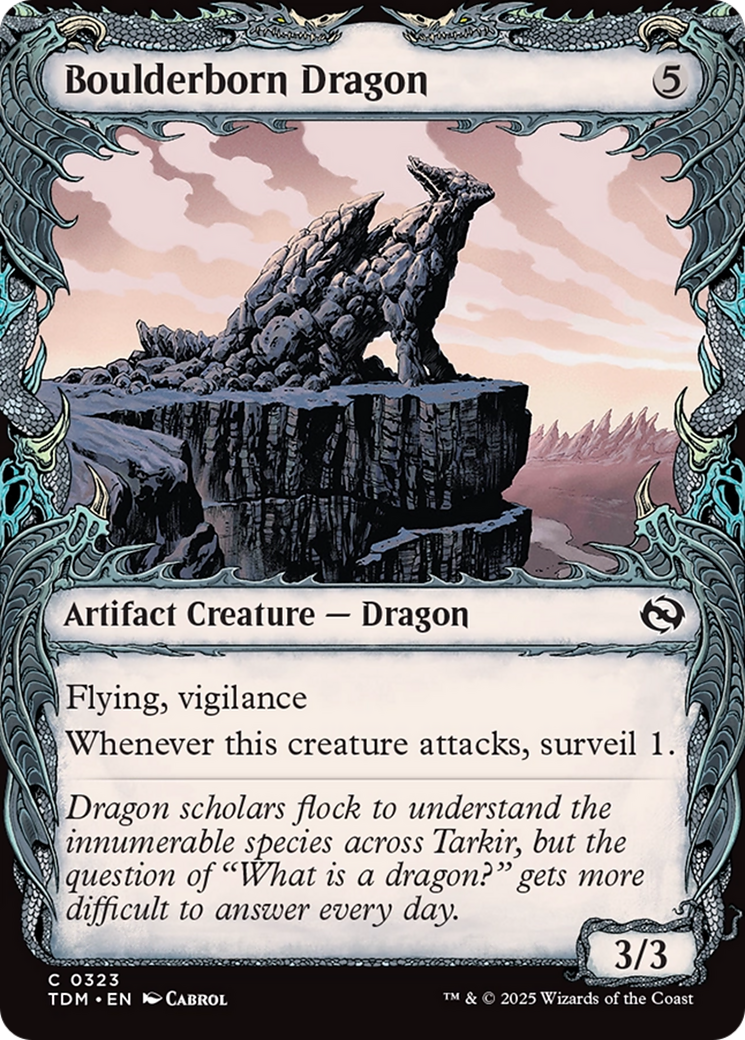 Boulderborn Dragon (Showcase) [Tarkir: Dragonstorm] | Rock City Comics